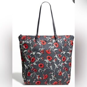 Tory Burch Virginia Floral Large Tote NWOT